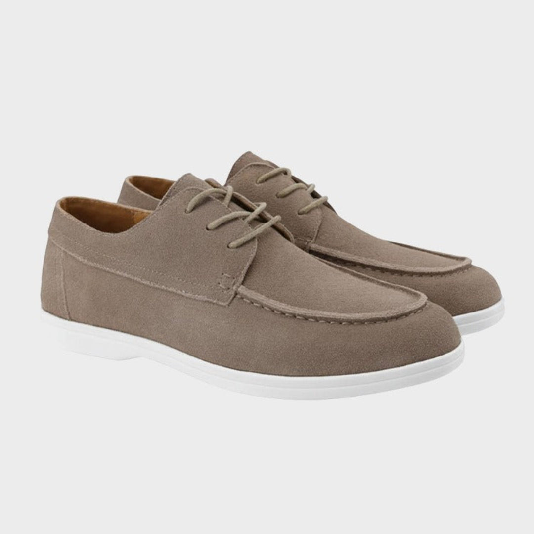 Men's Apron Toe Lace-Up Shoes