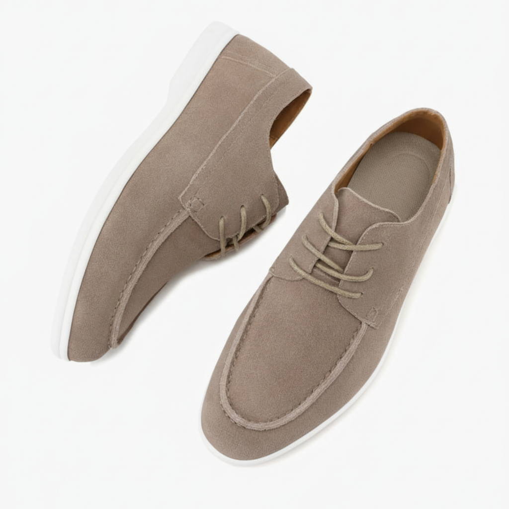 Men's Apron Toe Lace-Up Shoes