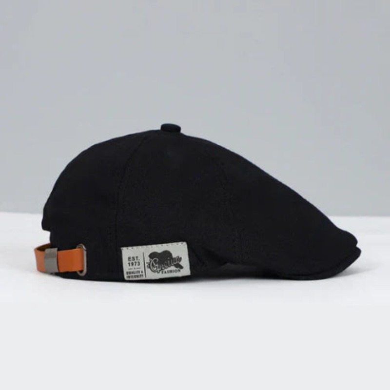 Men's Buckle Strap Flat Cap