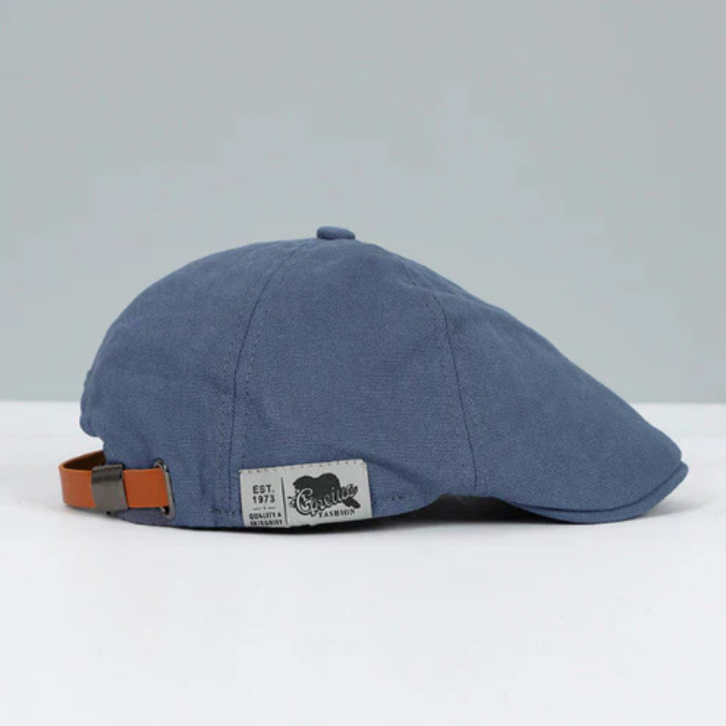 Men's Buckle Strap Flat Cap