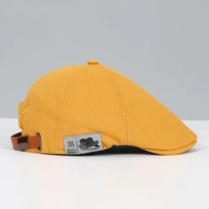 Men's Buckle Strap Flat Cap