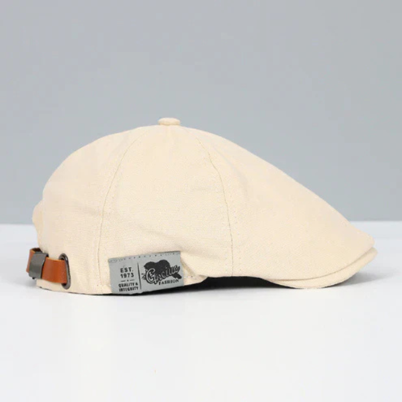 Men's Buckle Strap Flat Cap