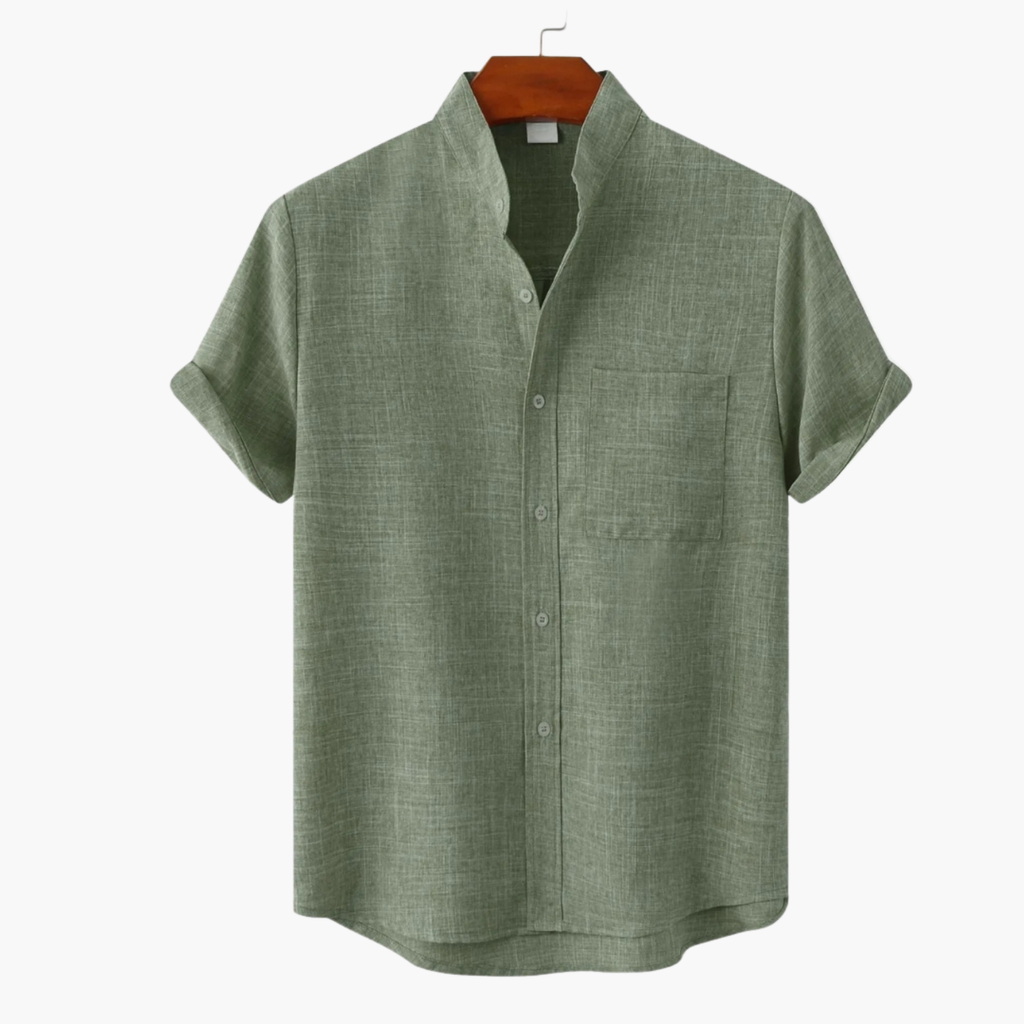 Men's Button Shirt and Cargo Shorts Set