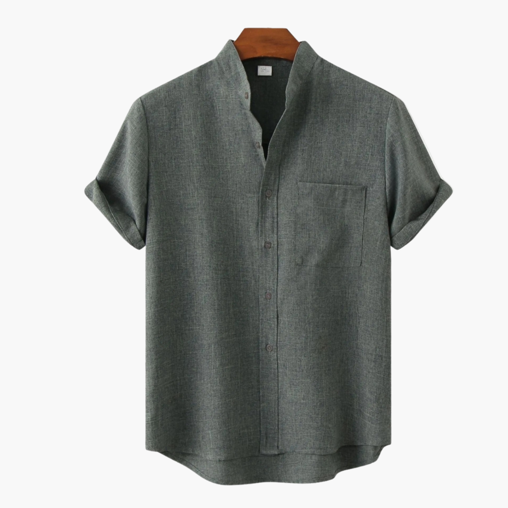 Men's Button Shirt and Cargo Shorts Set