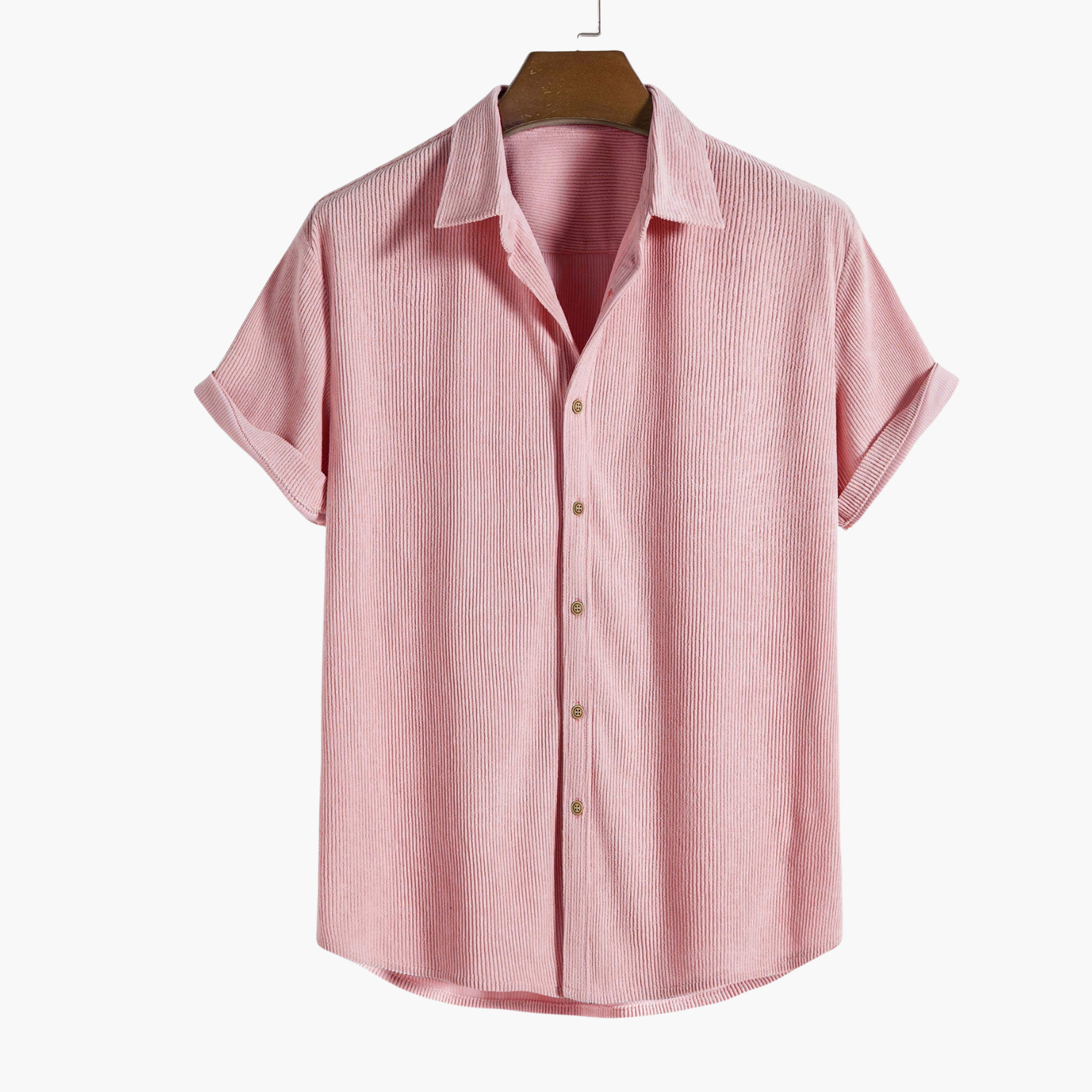 Men's Button-Up Cargo Shorts Set