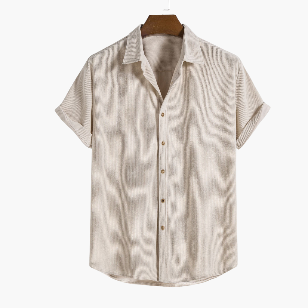 Men's Button-Up Cargo Shorts Set
