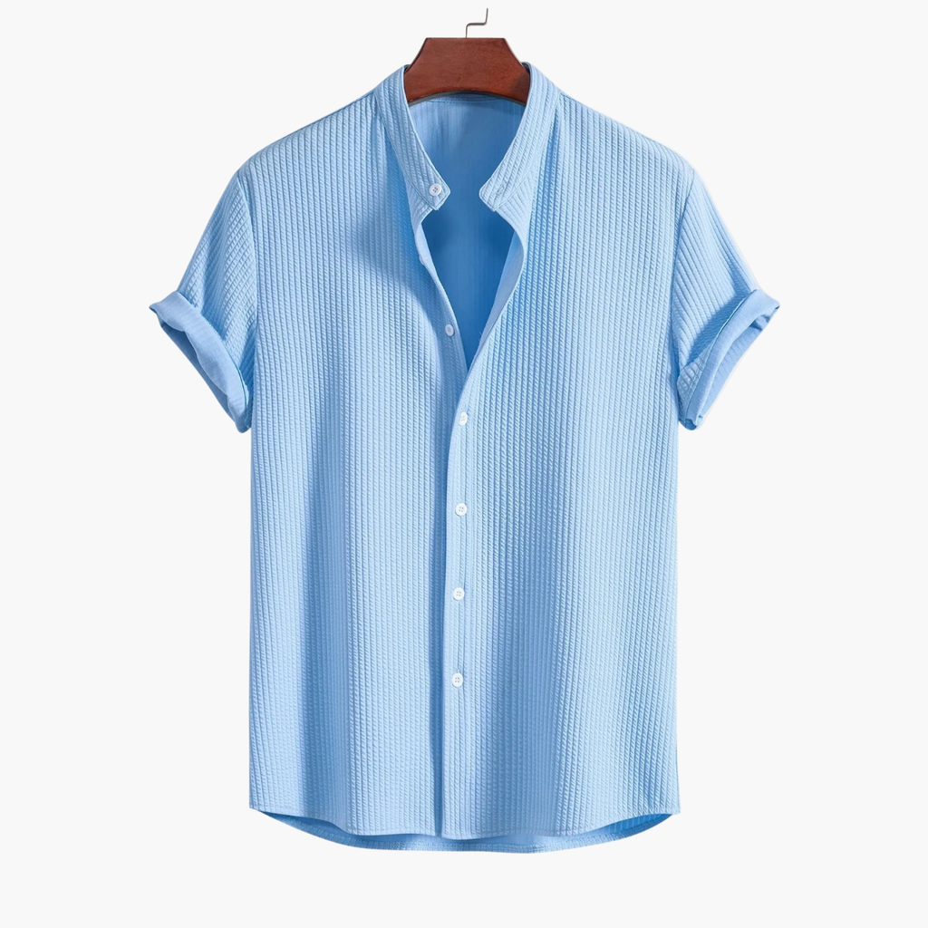 Men's Button-Up Shirt and Cargo Shorts Set