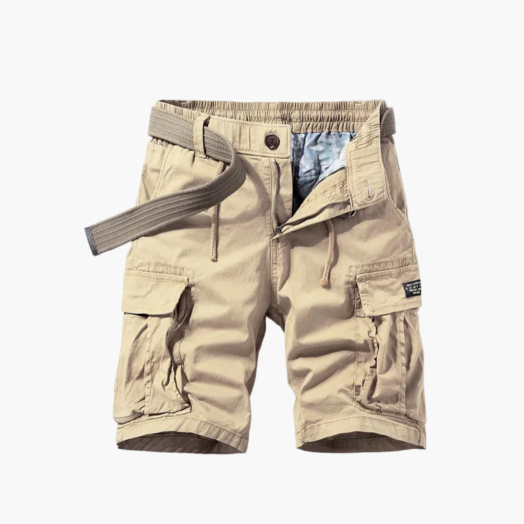 Men's Button-Up Shirt and Cargo Shorts Set