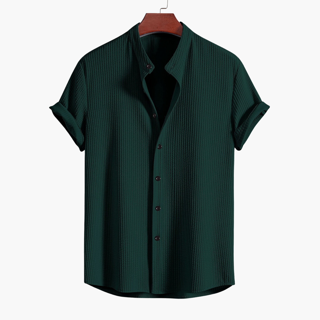 Men's Button-Up Shirt and Cargo Shorts Set