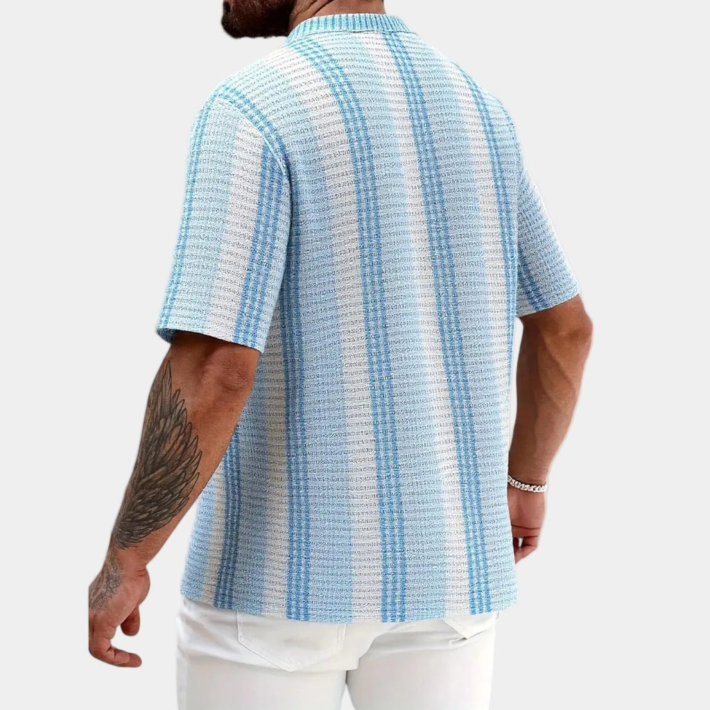 Men's Button-Up Striped Shirt