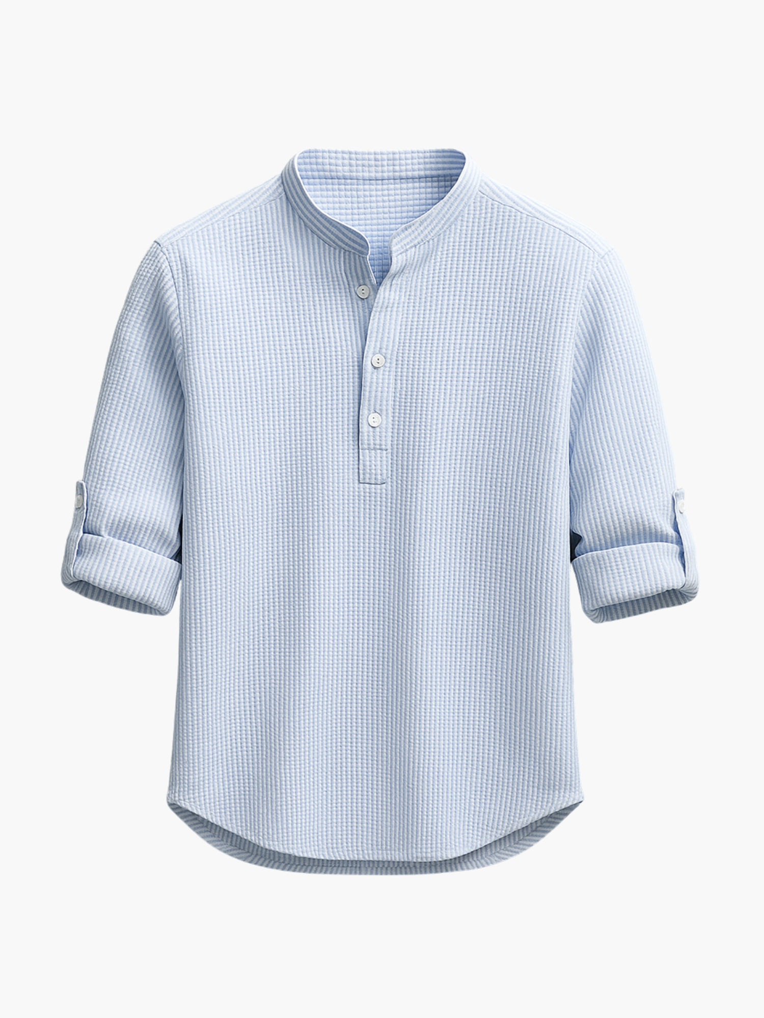 Men's Buttoned Shirt and Trousers Set