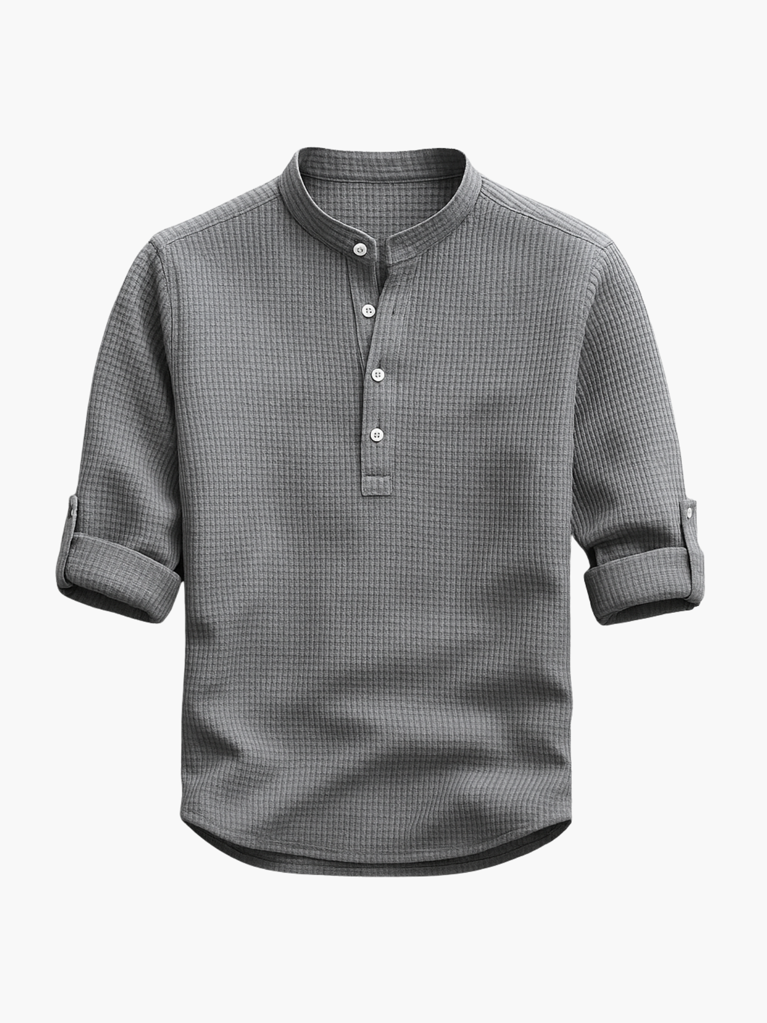 Men's Buttoned Shirt and Trousers Set