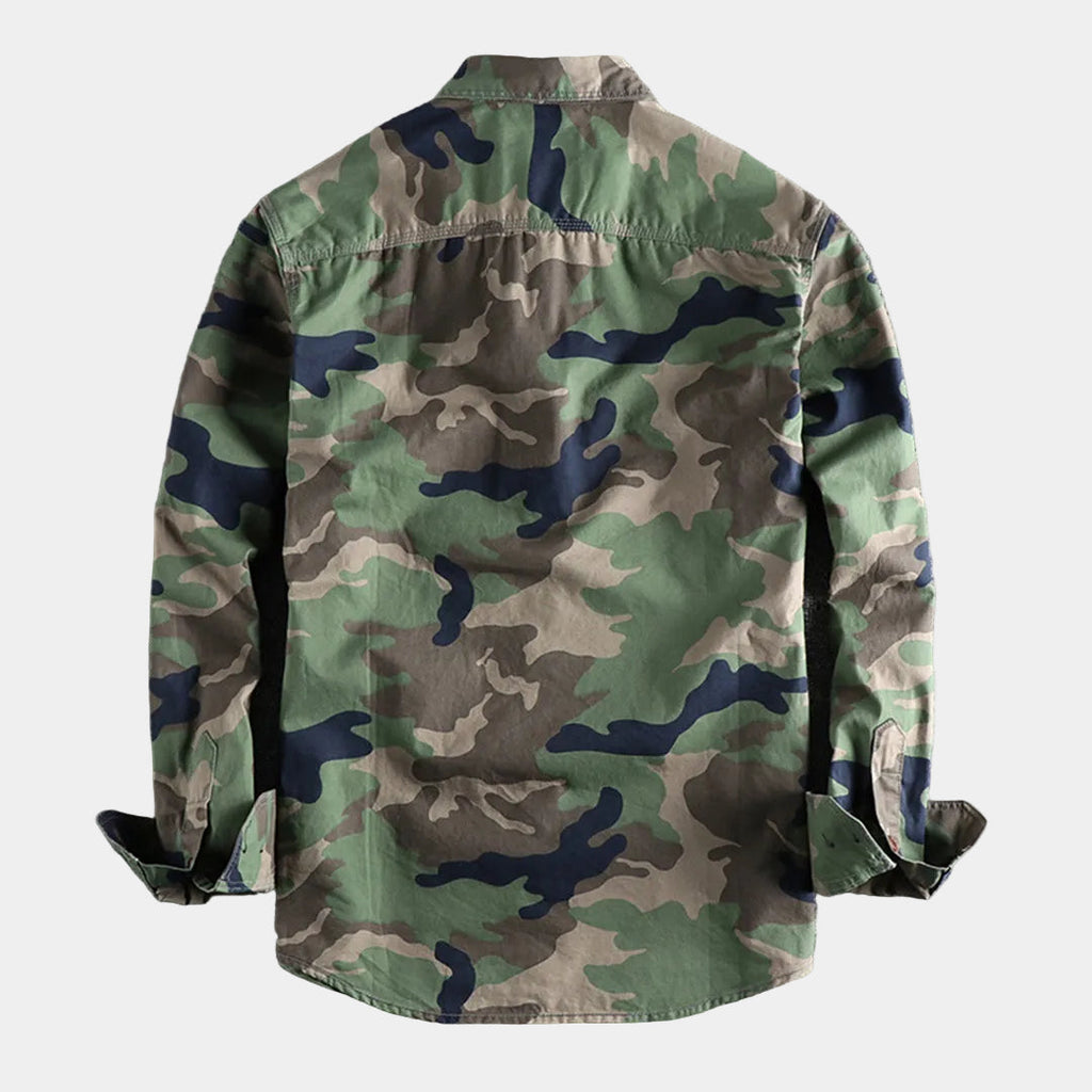 Men's Camouflage Button-Up Shirt