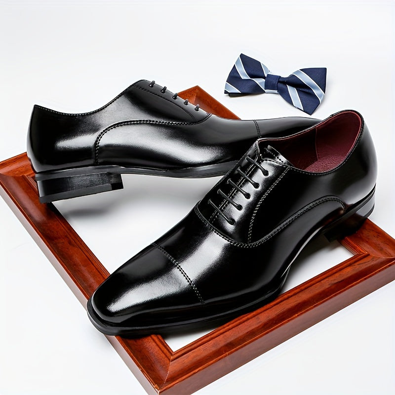 Men's Cap Toe Lace-Up Shoes