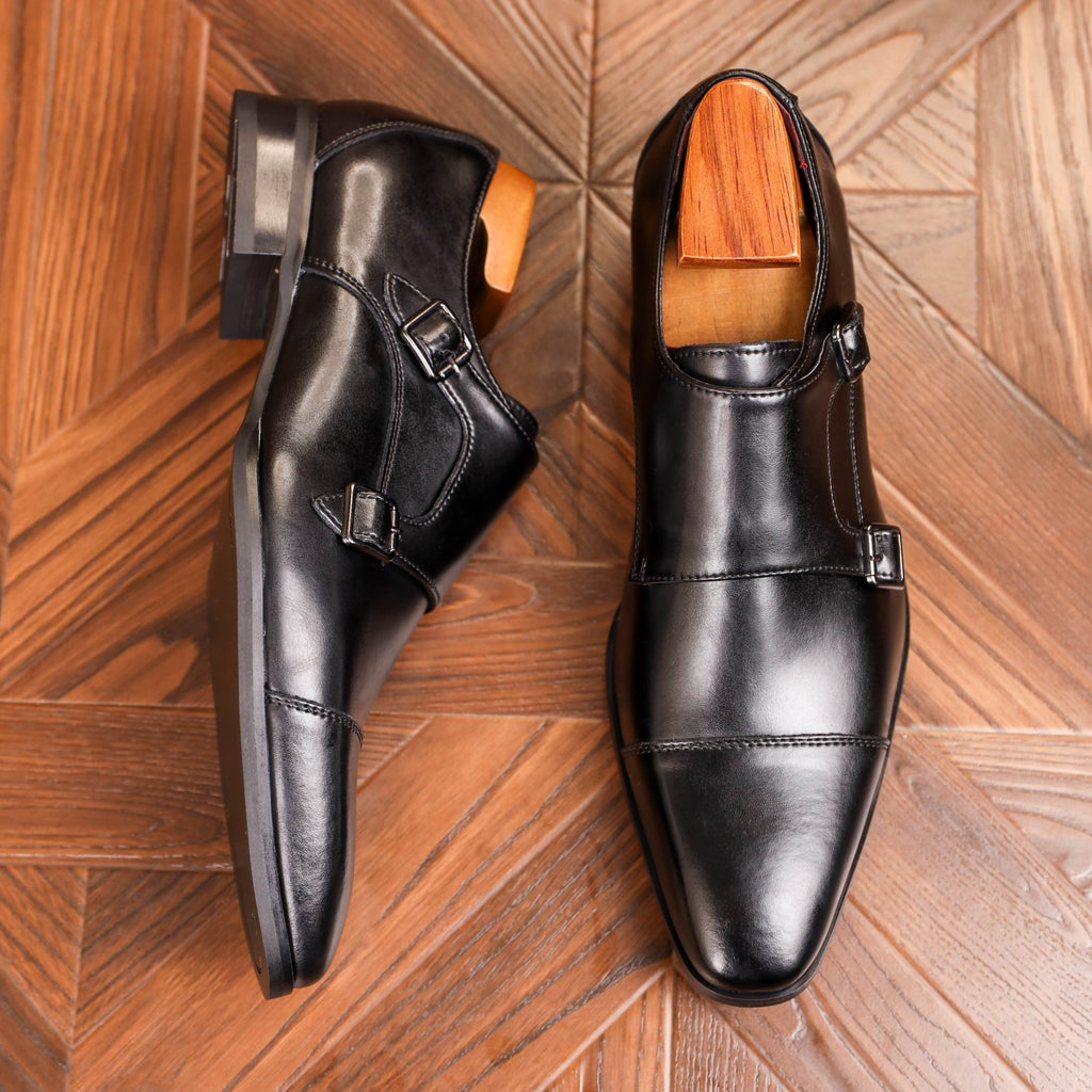 Men's Cap Toe Monk Shoes