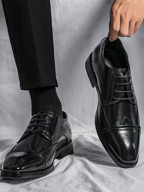 Men's Cap Toe Oxford Shoes