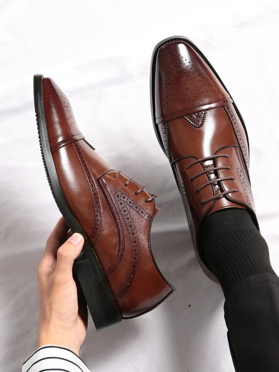 Men's Cap Toe Oxford Shoes