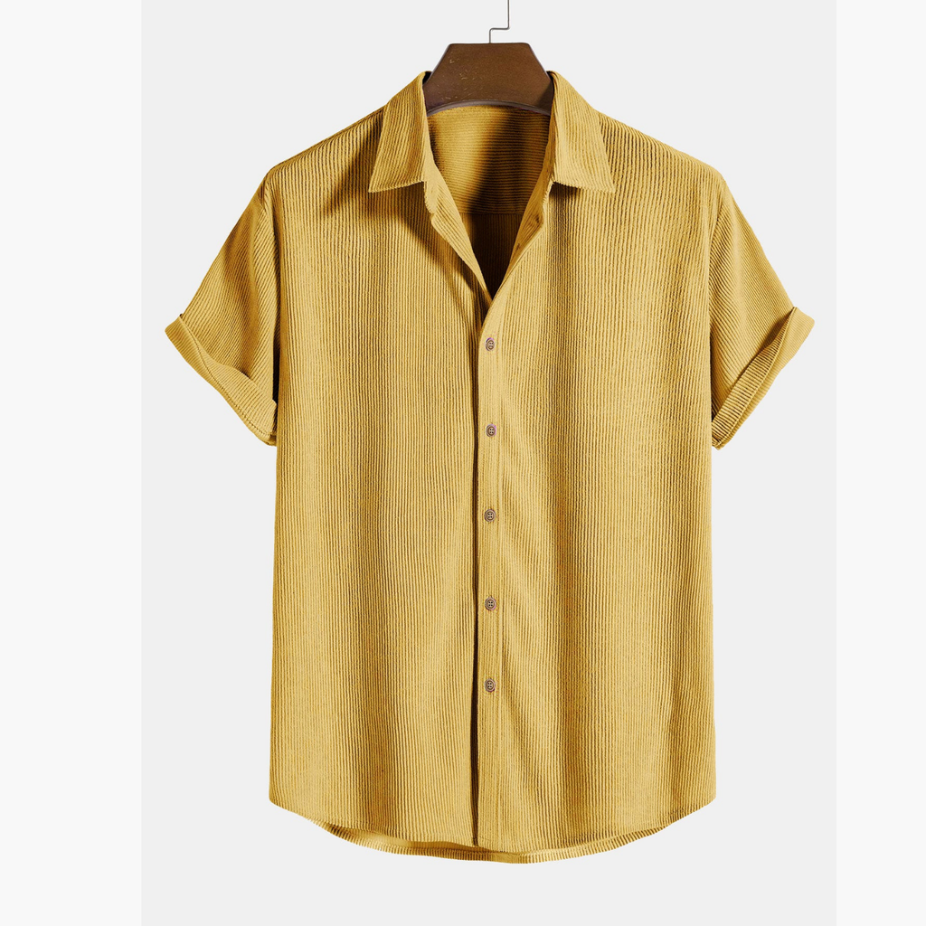 Men's Casual Shirt and Cargo Shorts Set