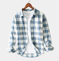 Men's Checked Button-Up Shirt