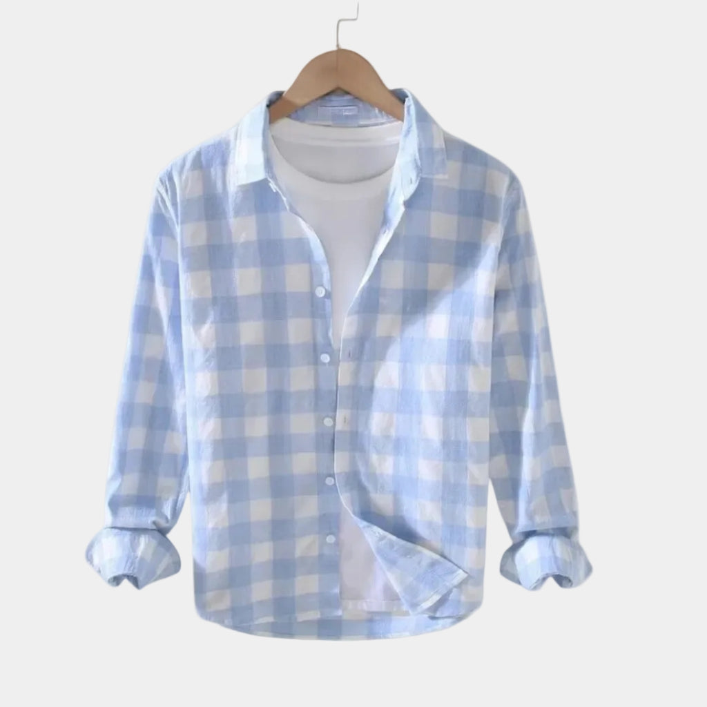 Men's Checked Buttoned Shirt