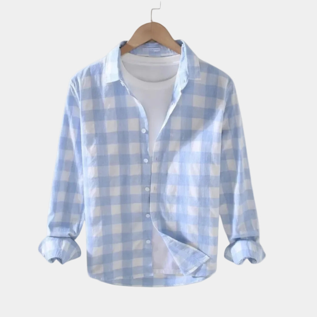 Men's Checked Buttoned Shirt
