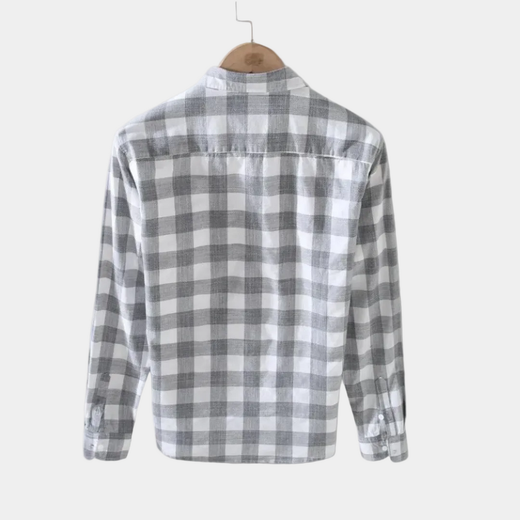 Men's Checked Buttoned Shirt