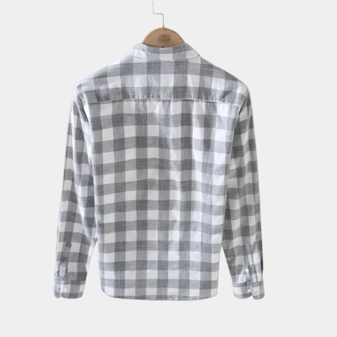 Men's Checked Buttoned Shirt