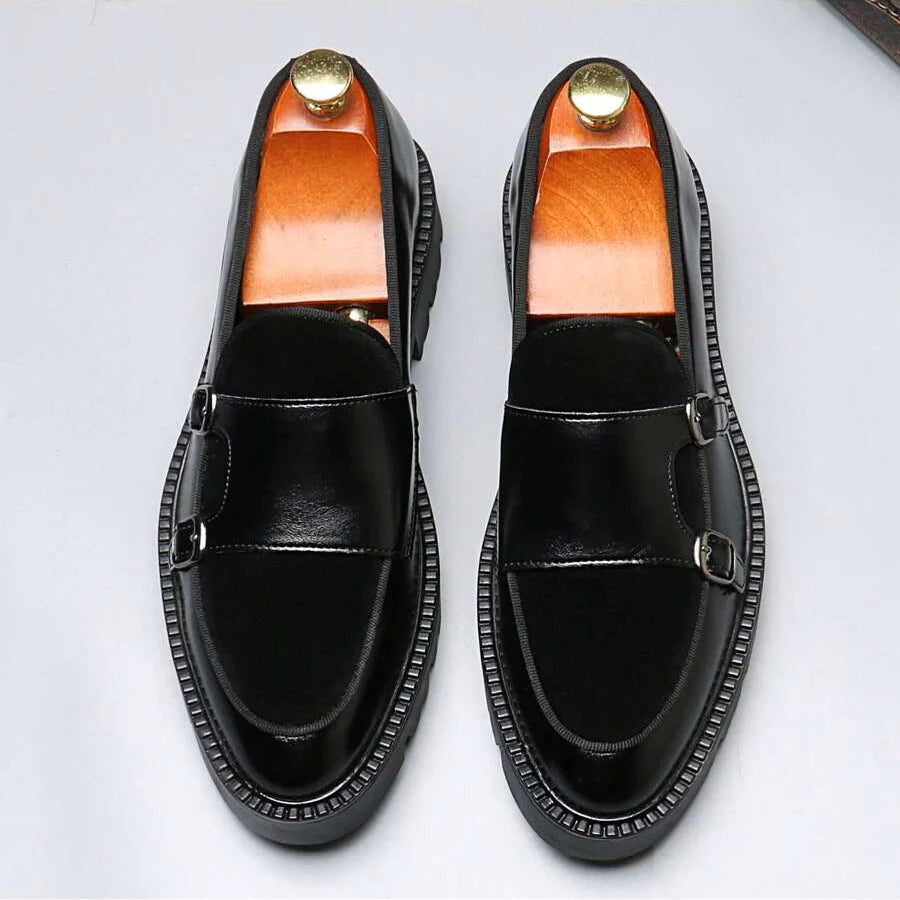 Men's Chunky Sole Buckle Loafers