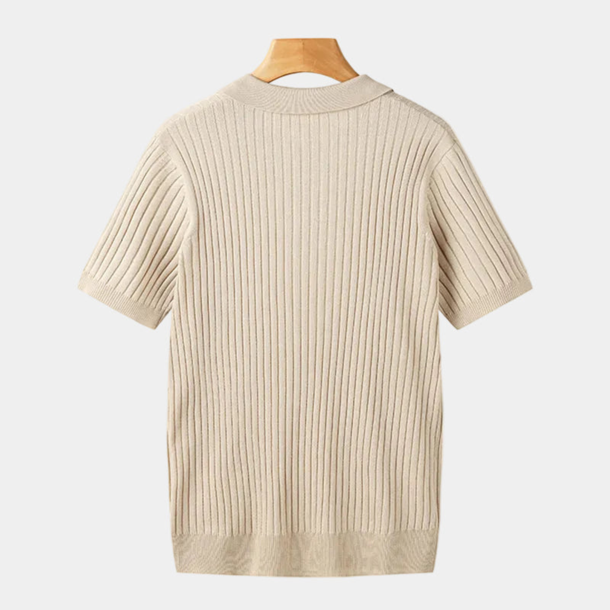 Men's Classic Ribbed Polo Shirt