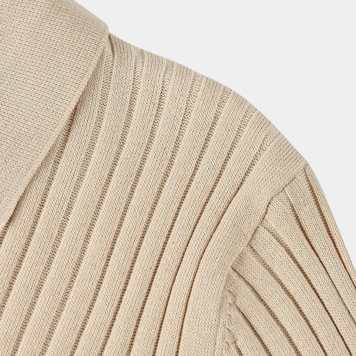 Men's Classic Ribbed Polo Shirt