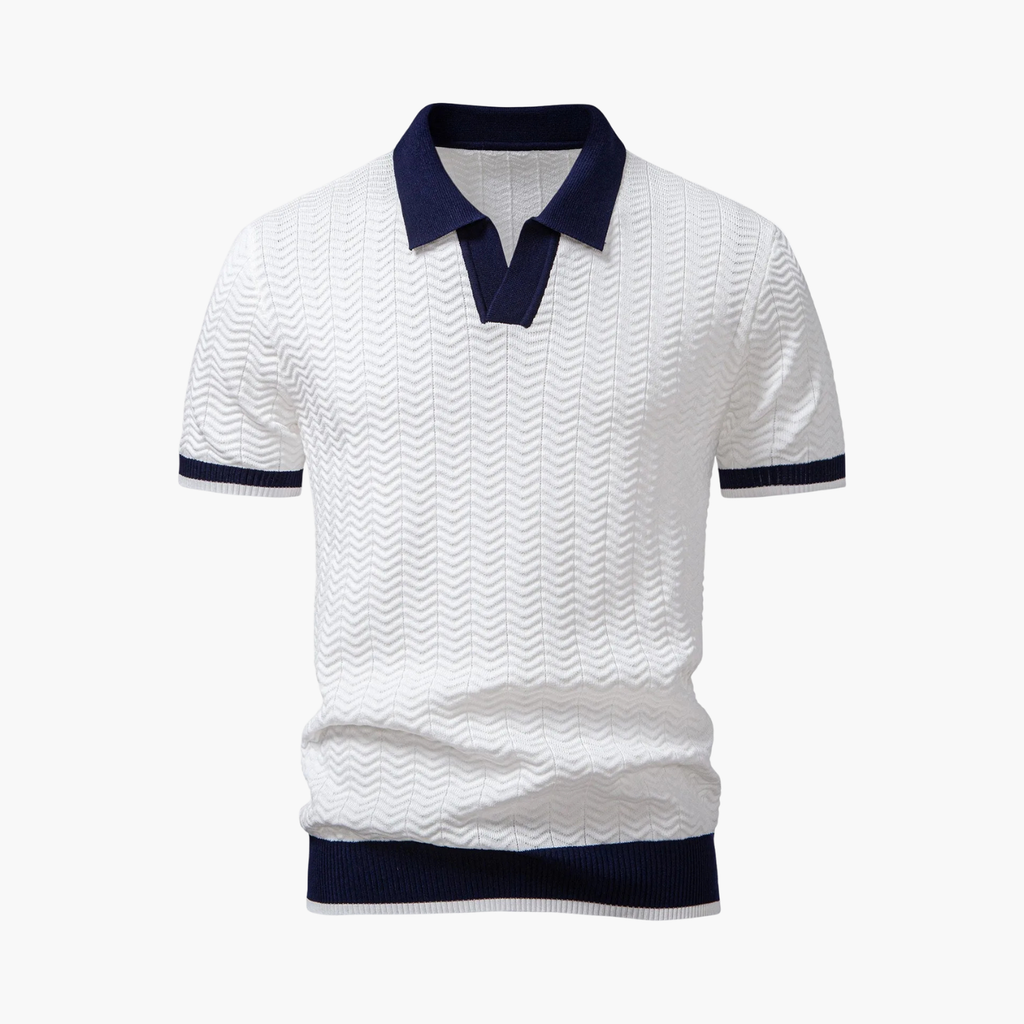 Men's Collared Polo and Cargo Shorts Set