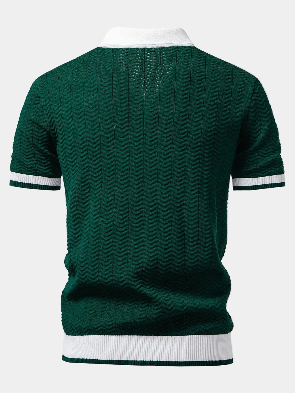 Men's Contrast Collar Polo Shirt