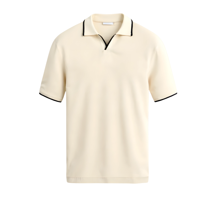 Men's Contrast Trim Polo Shirt