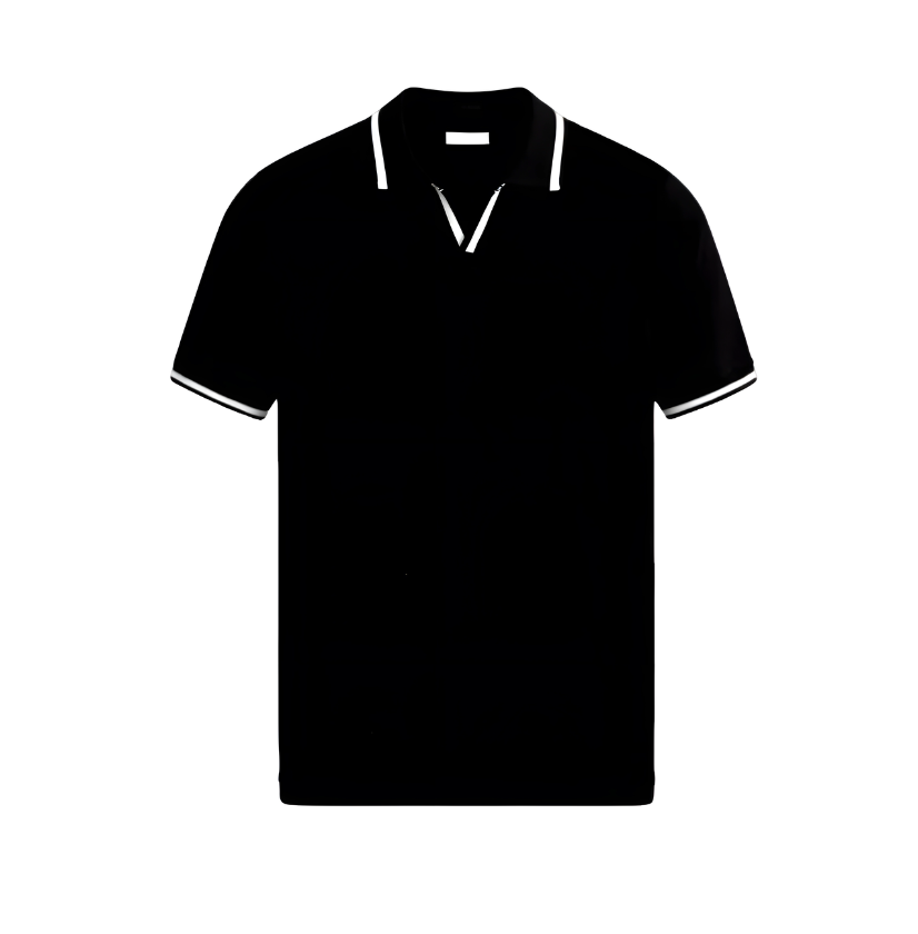 Men's Contrast Trim Polo Shirt