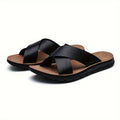 Men's Cross Strap Slides