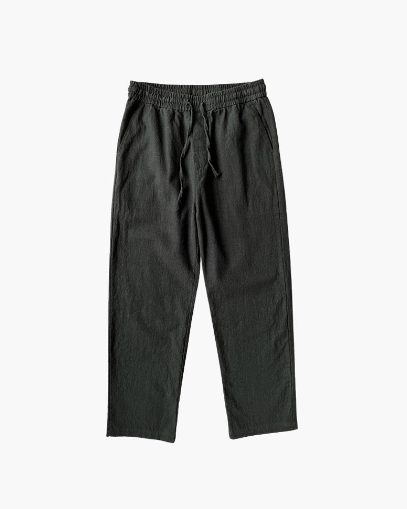 Men's Drawstring Straight Leg Trousers