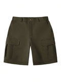 Men's Flat Front Cargo Shorts