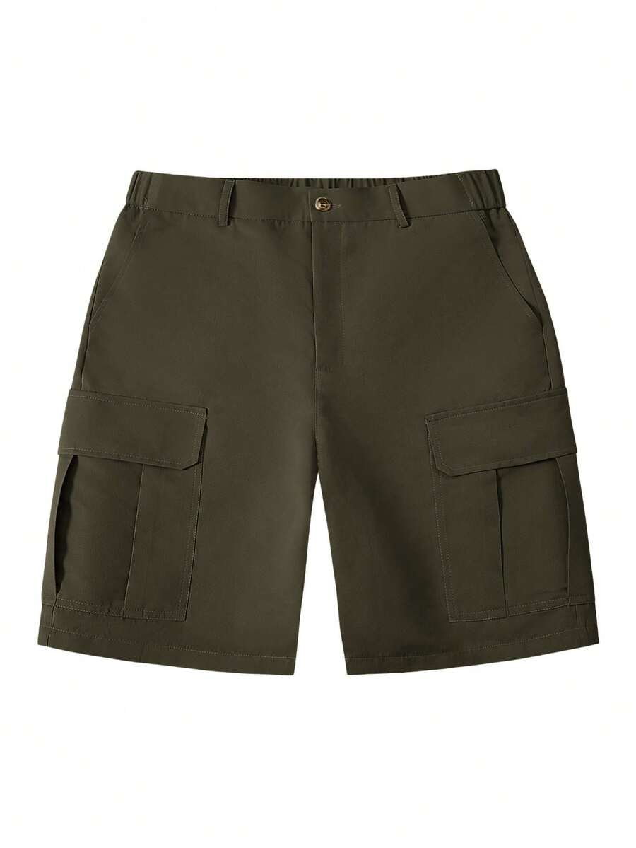 Men's Flat Front Cargo Shorts
