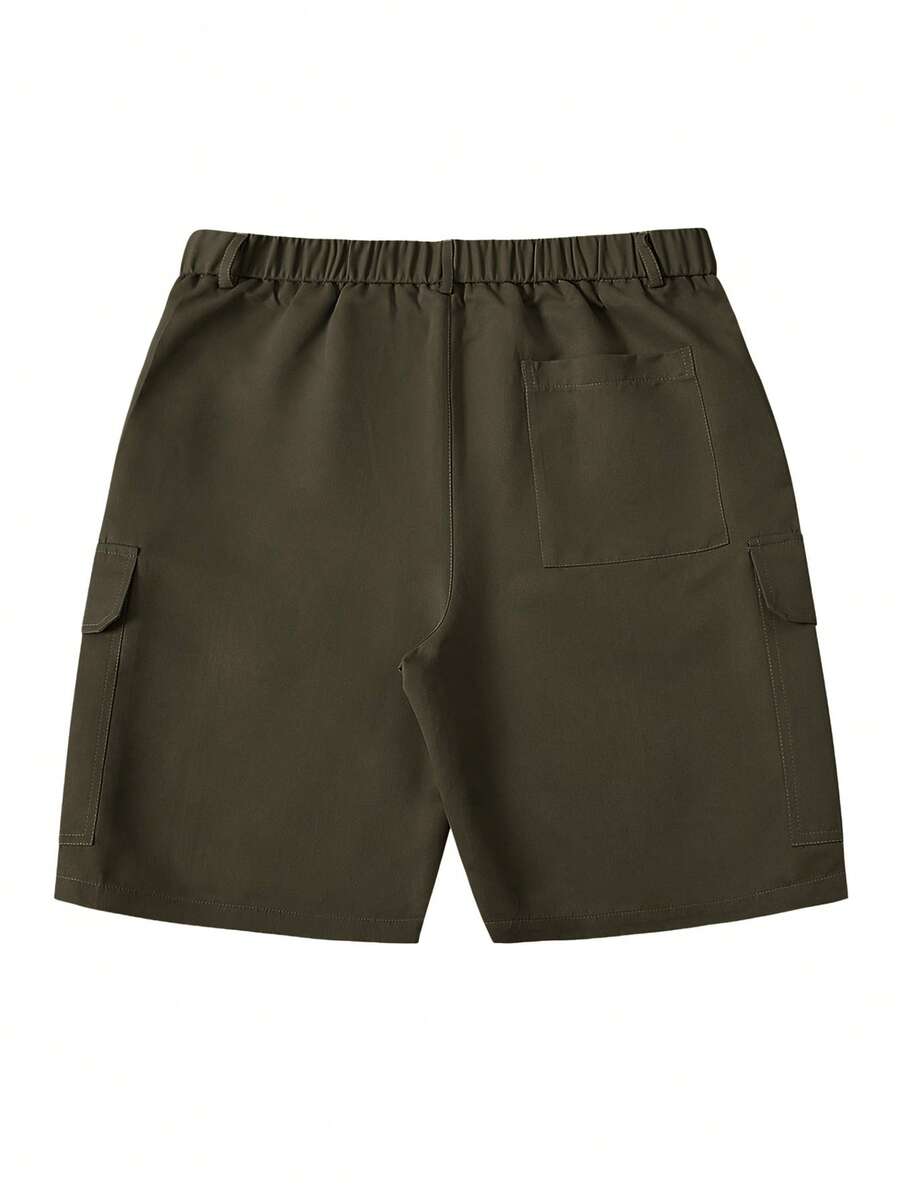 Men's Flat Front Cargo Shorts