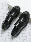Men's Fringed Strap Loafers