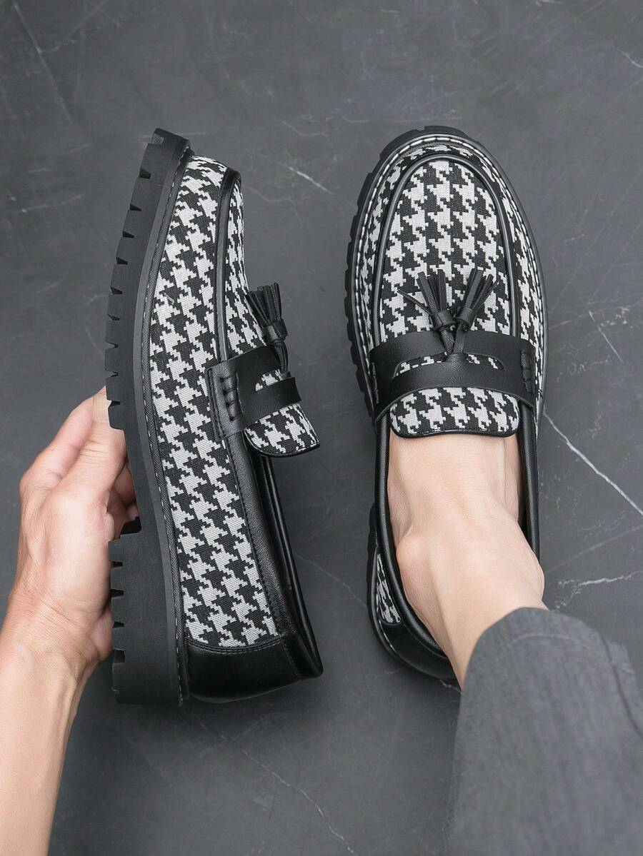 Men's Fringed Strap Loafers