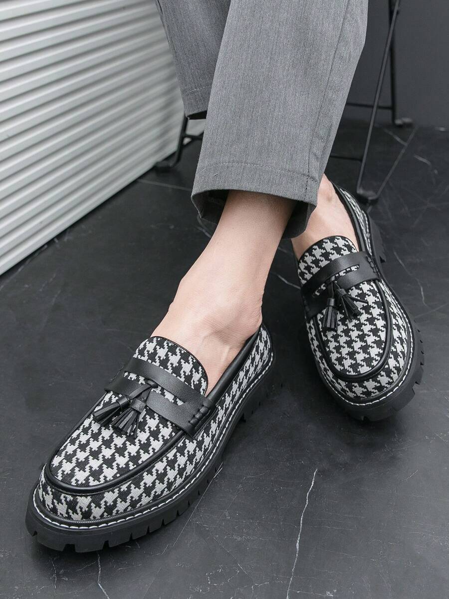 Men's Fringed Strap Loafers