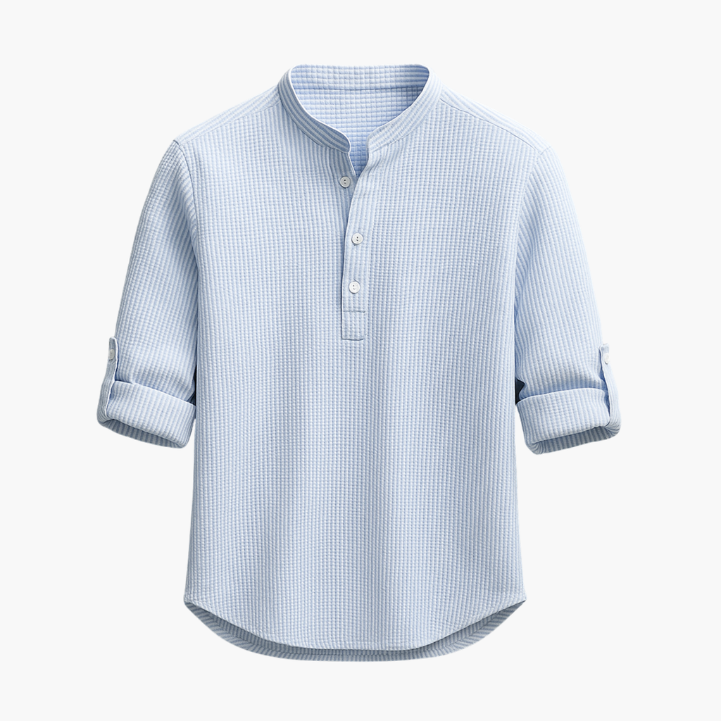 Men's Henley Shirt and Cargo Shorts Set