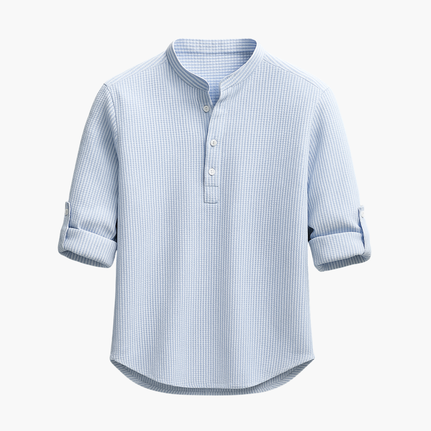 Men's Henley Shirt and Cargo Shorts Set