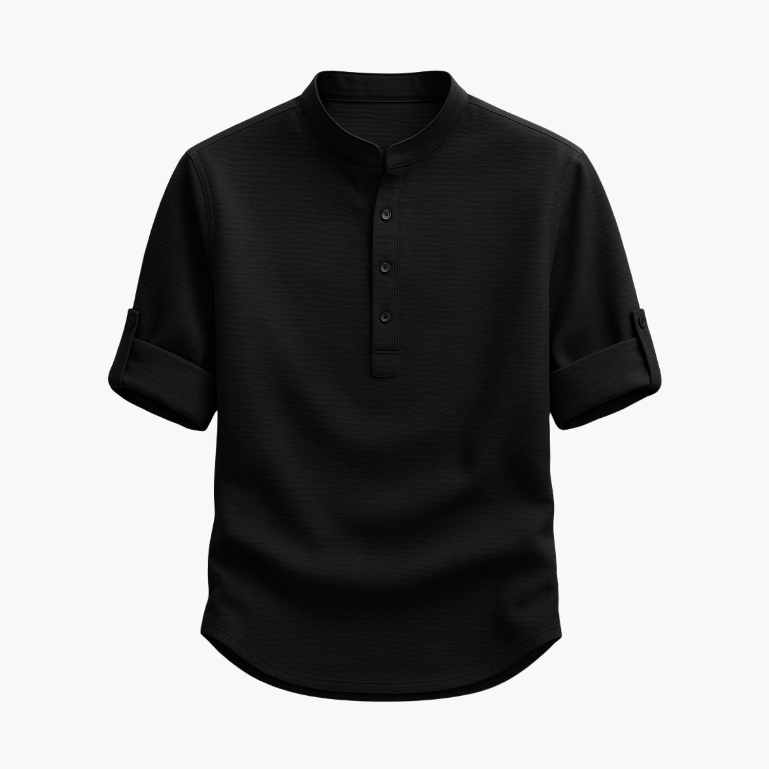 Men's Henley Shirt and Cargo Shorts Set