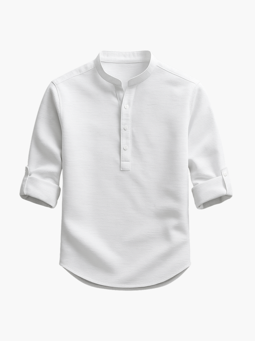 Men's Henley Shirt and Trousers Set
