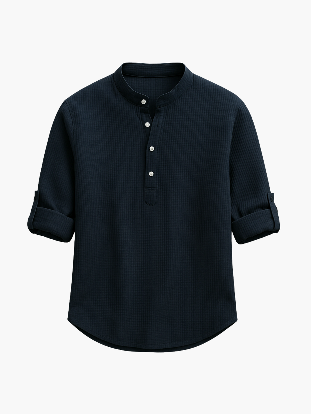 Men's Henley Shirt and Trousers Set