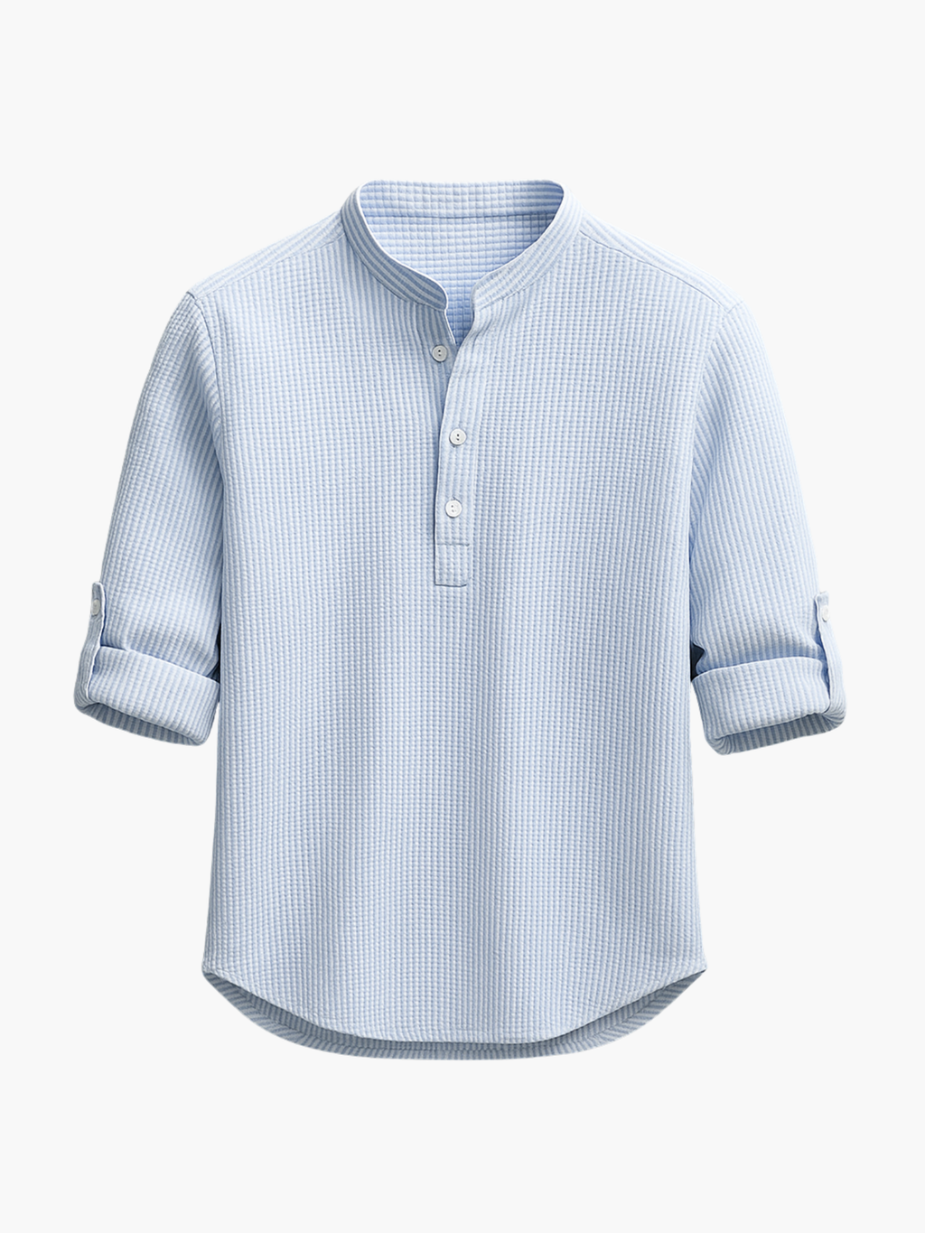 Men's Henley Shirt and Trousers Set