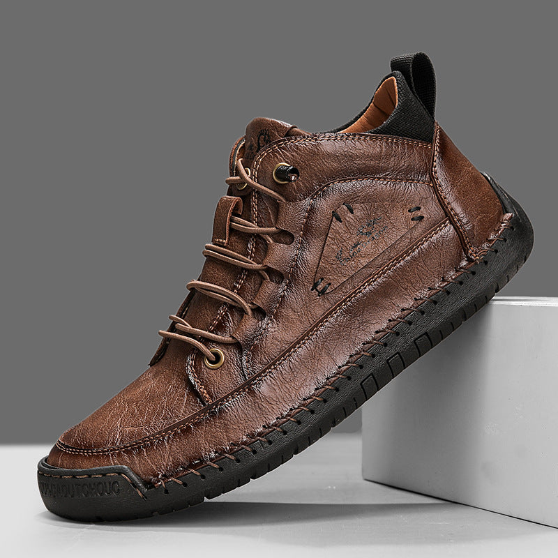 Men's High-Top Lace-Up Trainers