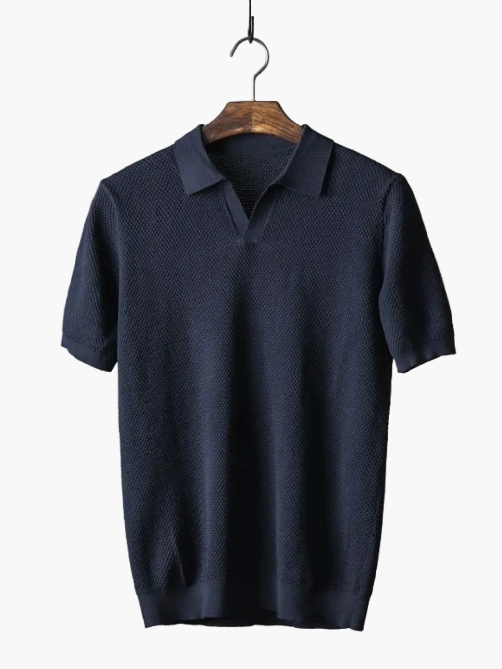 Men's Honeycomb Polo and Trousers Set